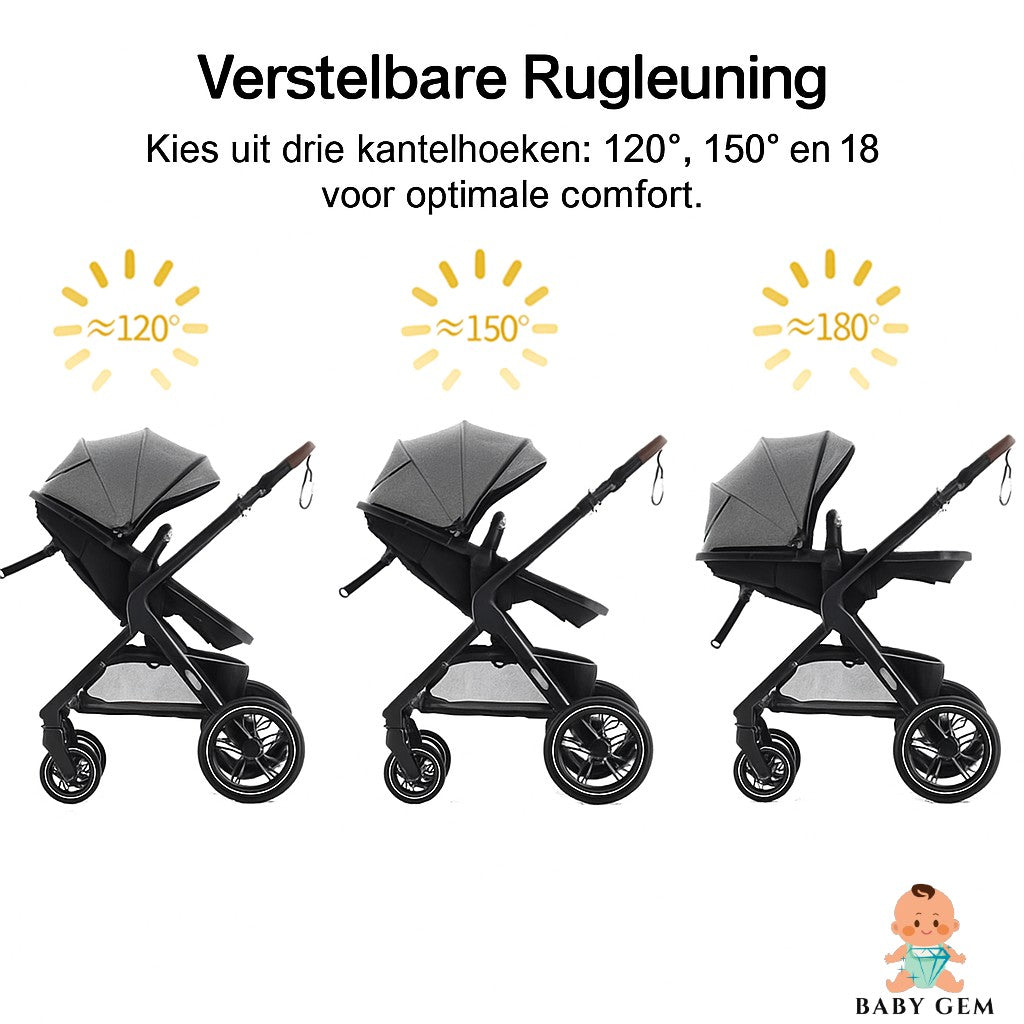 Kinderwagen Babygem Deluxe 3-in-1