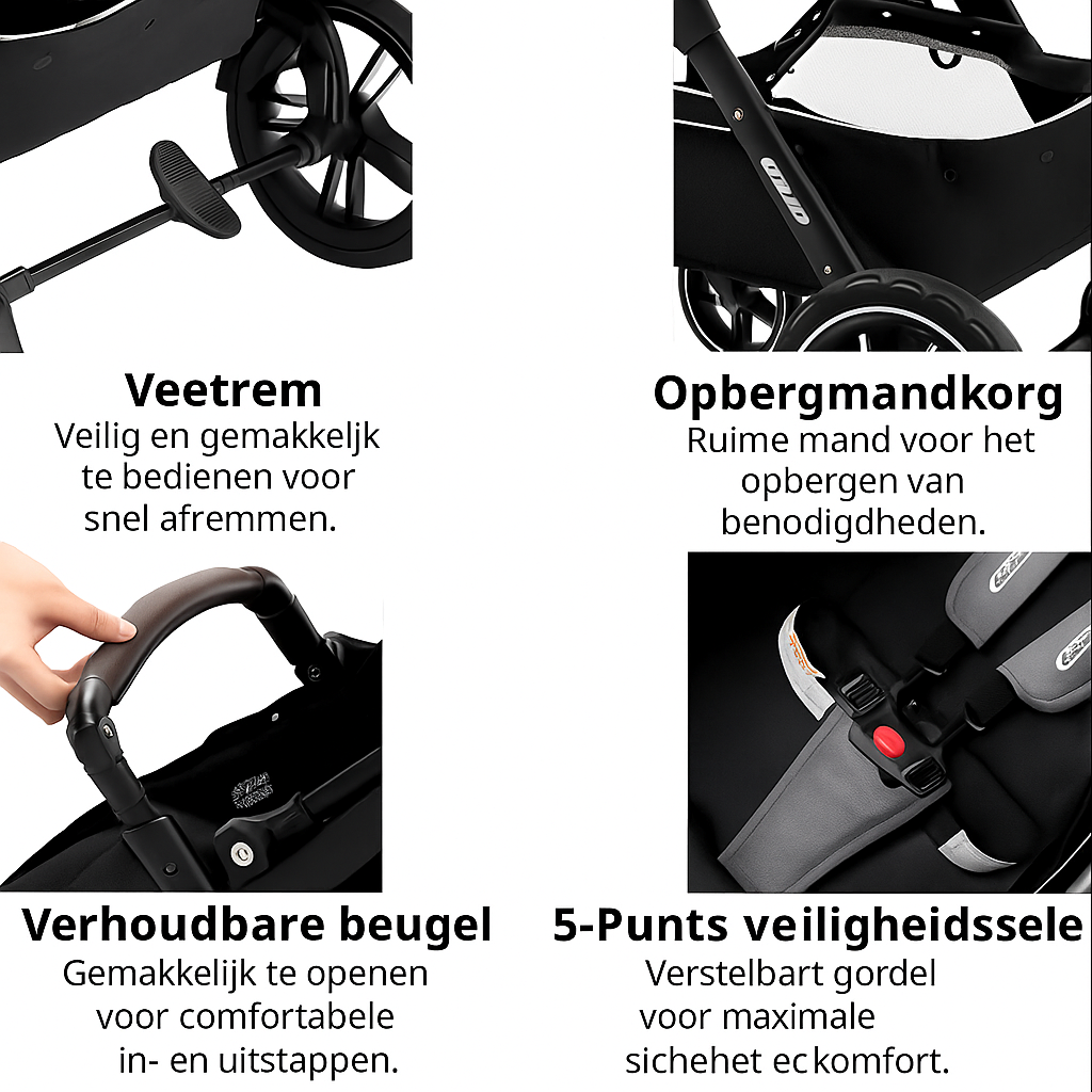 Kinderwagen Babygem Deluxe 3-in-1