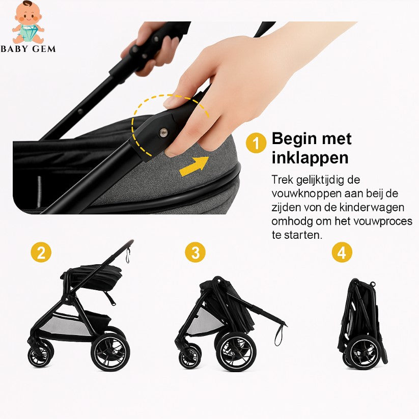 Kinderwagen Babygem Deluxe 3-in-1